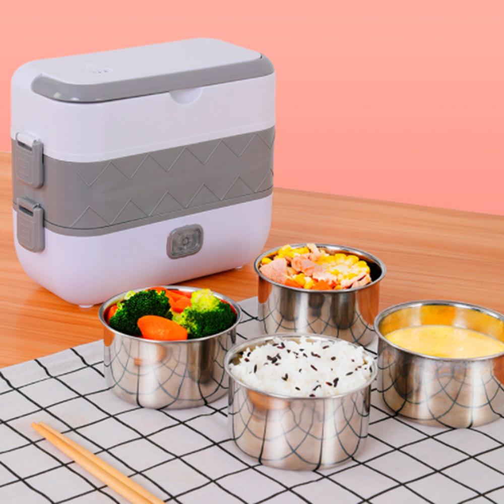 Electric Lunch Box Pluggable Heating Single/Double Layer Insulation Office Workers Portable Hot Vegetable Cooking Bento