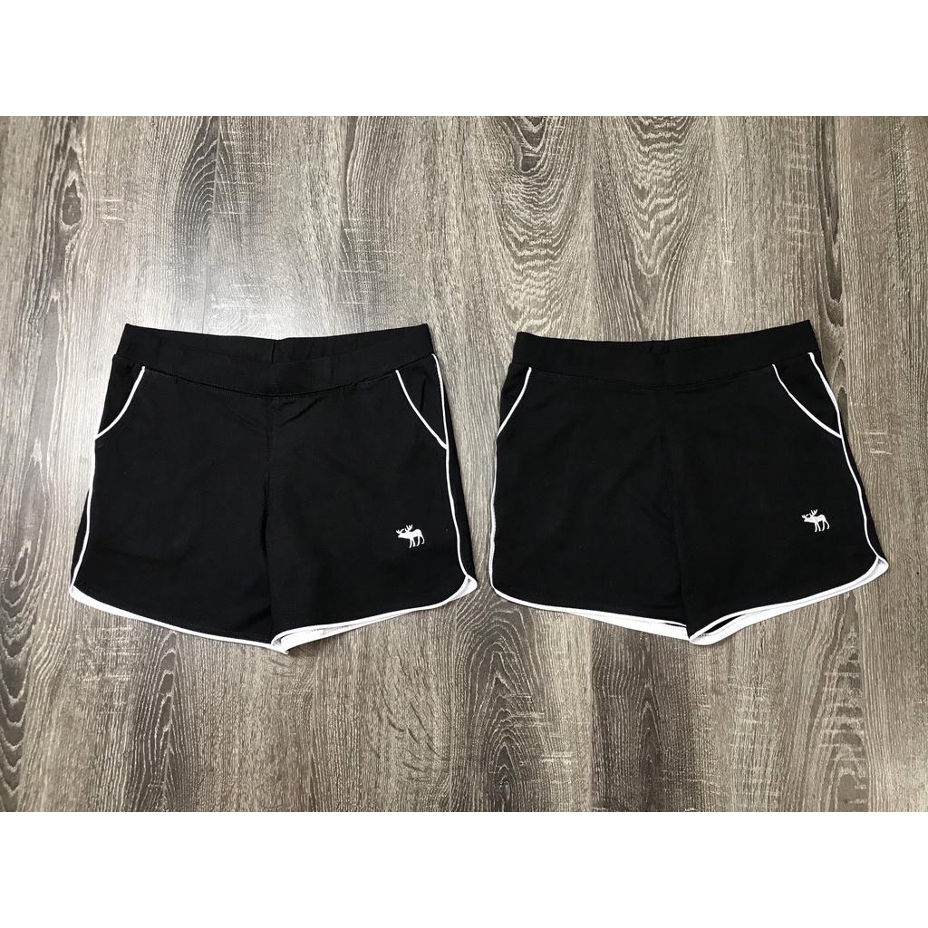 Quần đùi nữ cạp chun đen năng động vải co giãn tốt short thể thao kiểu trơn basic