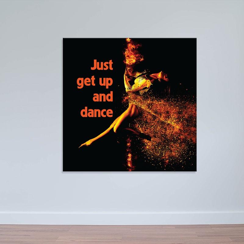 Bộ 2 tranh treo tường phòng tập nhảy”Dance is my life” | Tranh phòng thu W3483
