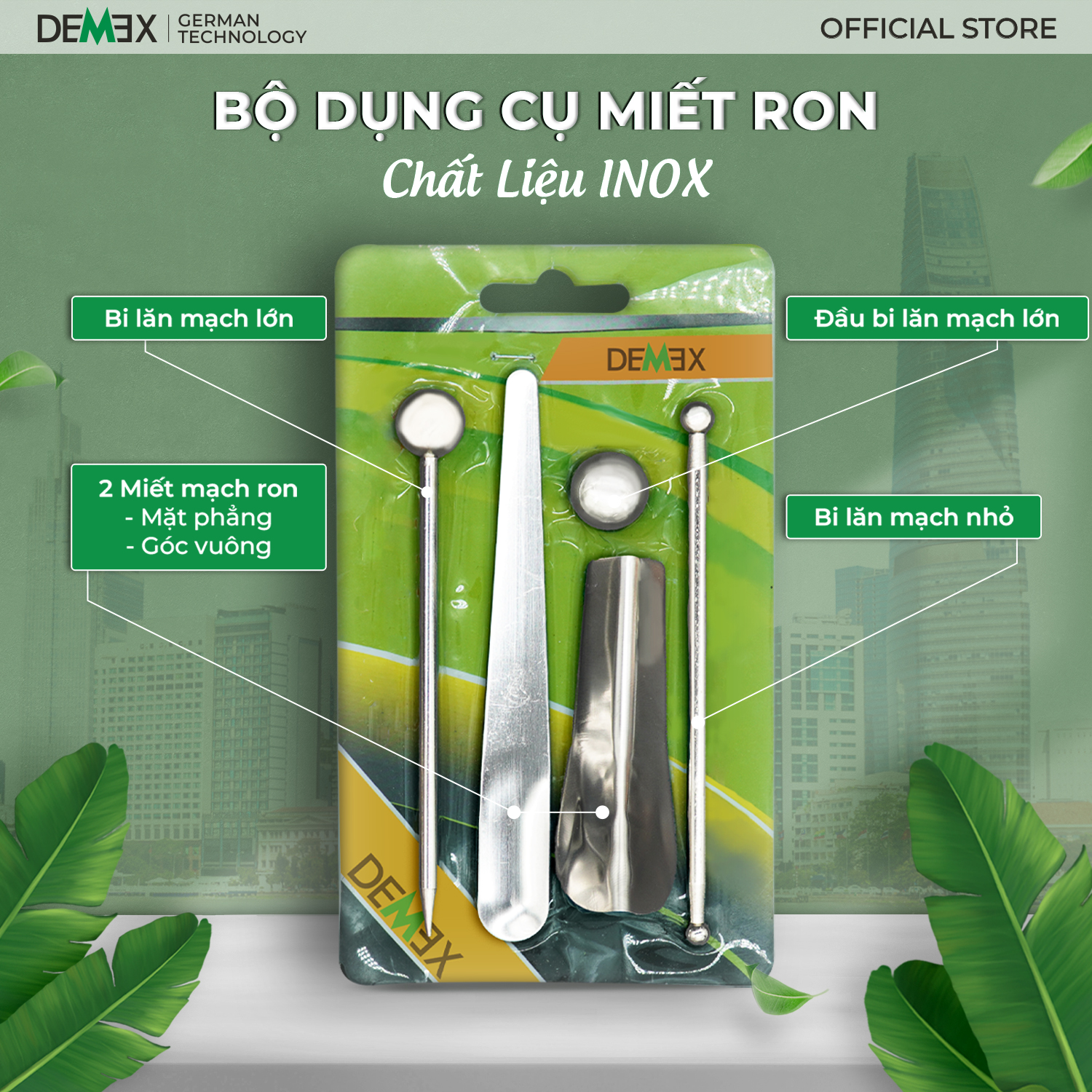 Bộ dụng cụ miết ron DEMEX