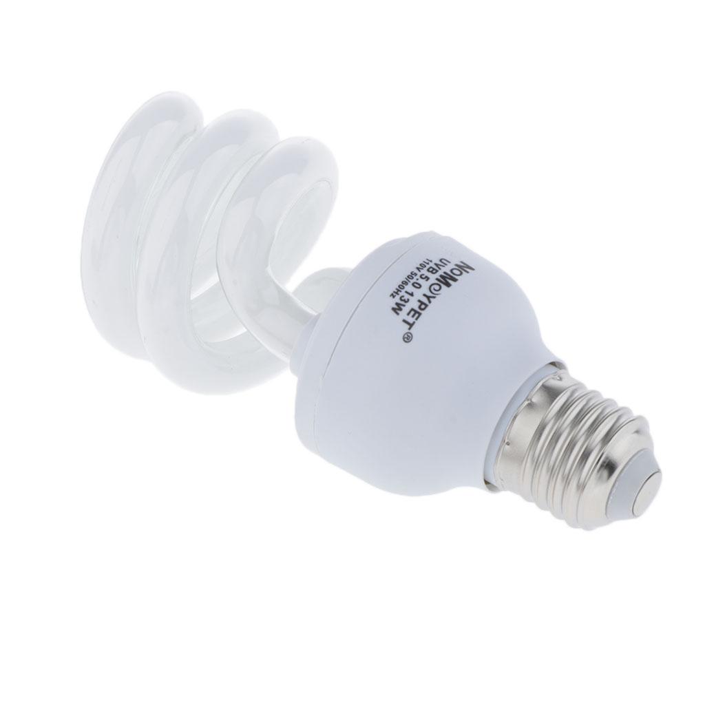 UVB Reptile Light Bulb Terrarium Amphibian Basking Lamp For Reptile