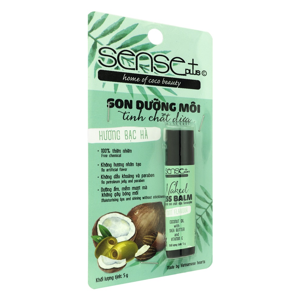 Son Dưỡng Môi Sense+  Naked Balm Hương Bạc Hà (5g)