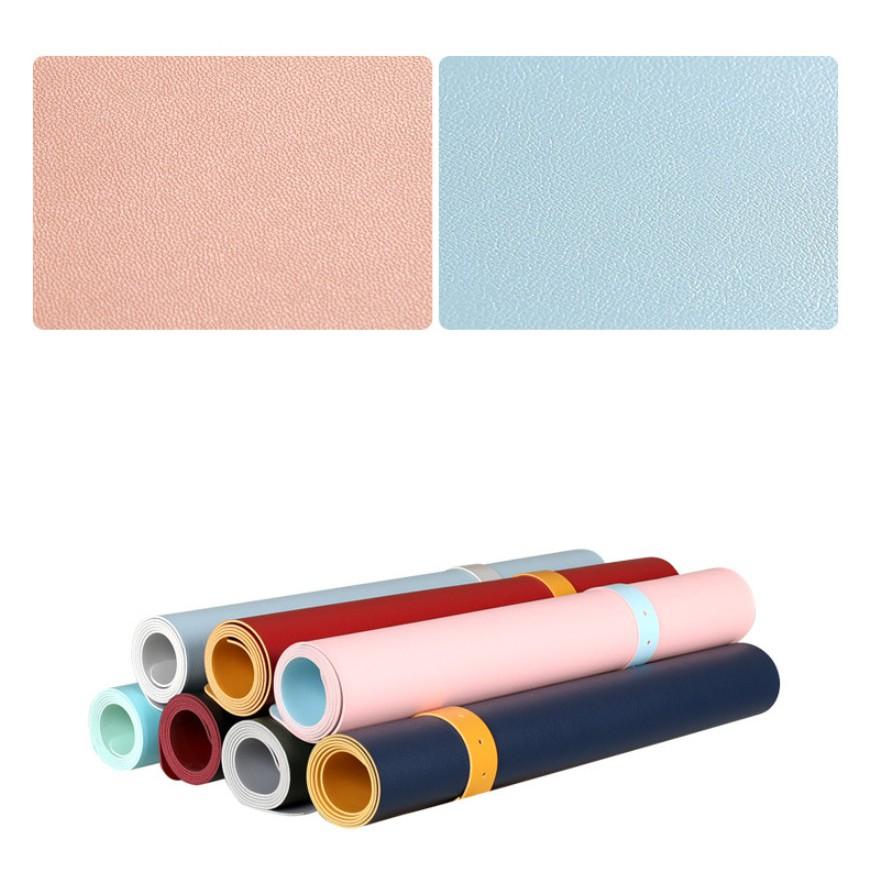 THẢM DA LÓT BÀN LÀM VIỆC CHỐNG NƯỚC SIZE MÀU NÂU
