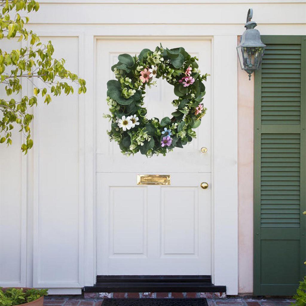 42cm Floral Wreath Door Wreath Artificial Wreath for Front Door