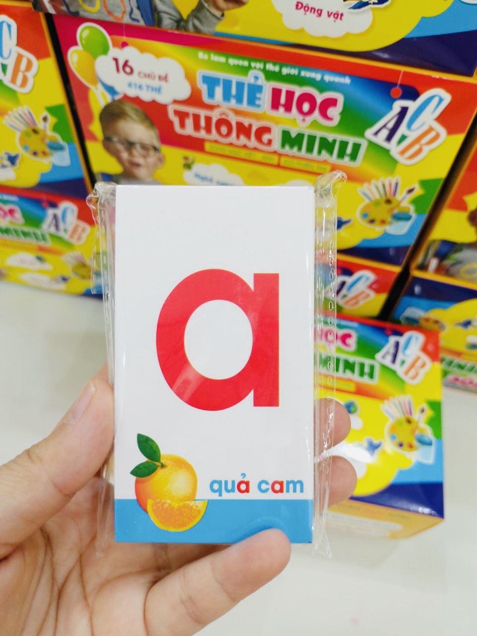 Bộ 44 Thẻ nhận biết Chữ Cái và Số dành cho cô và cháu (Thẻ chữ cháu)