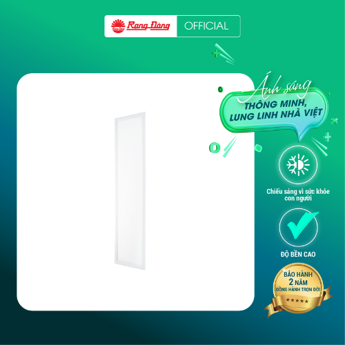 Đèn LED Panel Smart điều khiển từ xa bằng Wifi và giọng nói 40w Chính Hãng Rạng Đông Model: D P02 30x120/40W.WF