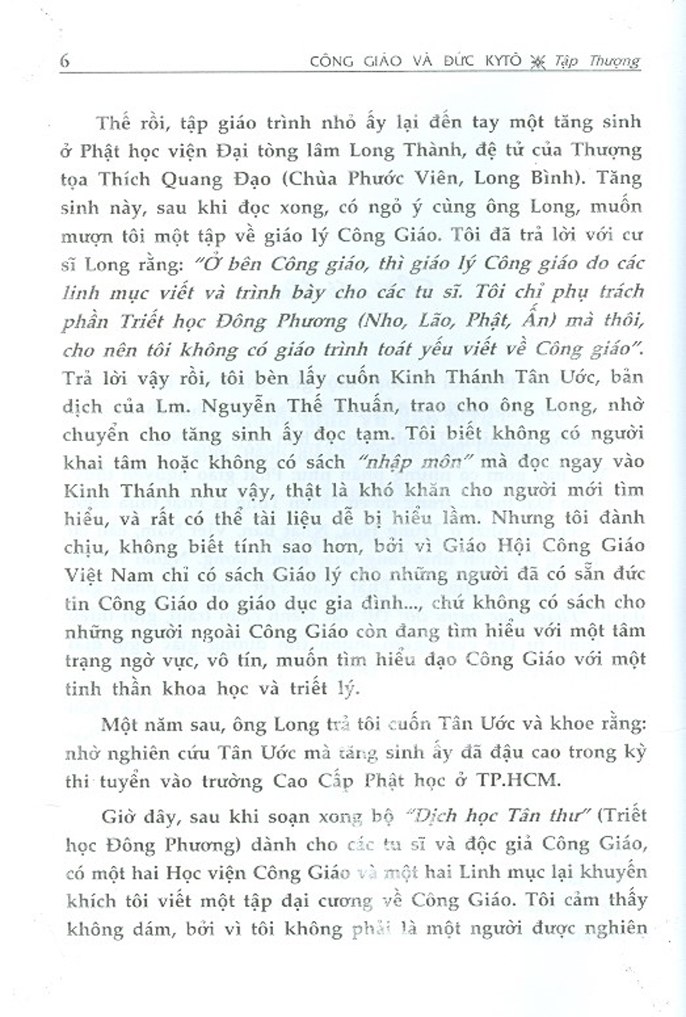 Công Giáo Và Đức Kitô - Kinh Thánh Qua Cái Nhìn Từ Đông Phương (Tái bản)