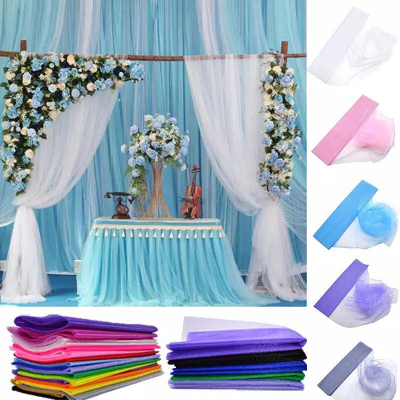 Vải Voan Lưới Làm Rèm Trang Trí Sinh Nhật, May Váy TuTu, Làm Đồ Handmade DIY Nhiều Kích Thước DJ-02