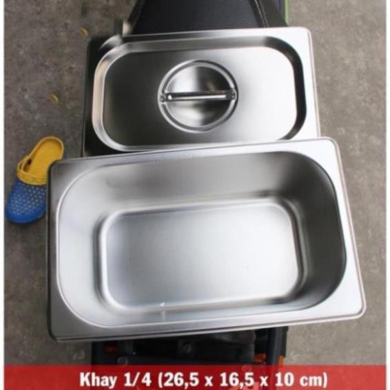 khay đựng thạch, trân châu, topping inox304