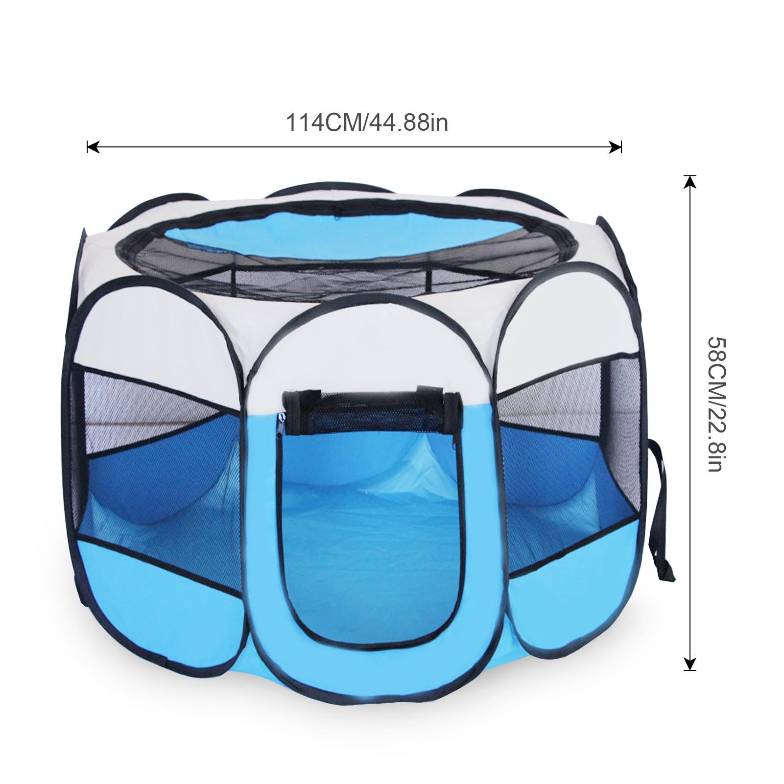 Cũi lưới chơi thú cưng di động cho chó mèo PVC có thể gập lại tháo rời ,chống thấm nước