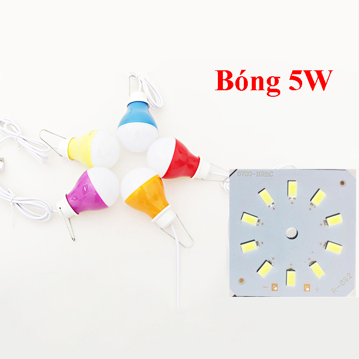 Bóng đèn Led cắm USB dây dài 1.2m (màu ngẫu nhiên)