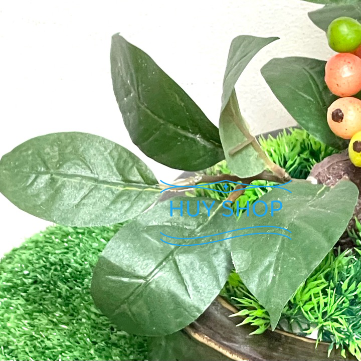Chậu Cây TRÁI SUNG nhân tạo trang trí nhà cửa
