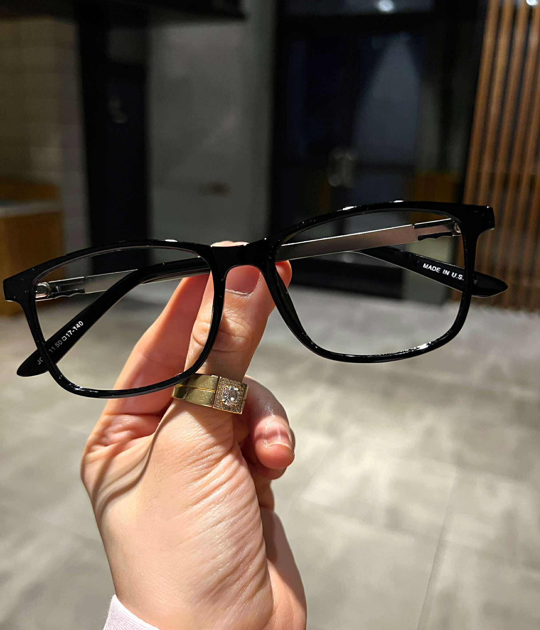 Gọng kính cận, kính mắt unisex nam nữ dáng mắt vuông chất liệu kim lại nhẹ