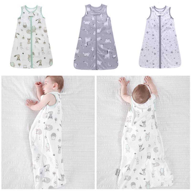 Cho Bé Túi Ngủ Sơ Sinh Cho Bé Giấc Ngủ Ngon Quần Áo Trẻ Sơ Sinh Không Tay Sleepsacks Nguyên Chất Cotton Trẻ Em Ngủ Trẻ Em Ngủ Quần Áo