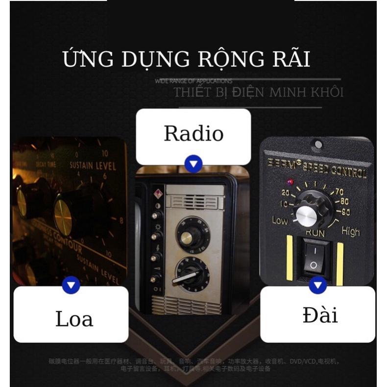 Biến Trở Xoay Chiết áp kèm núm 2W WTH các loại, triết áp,biến trở volume