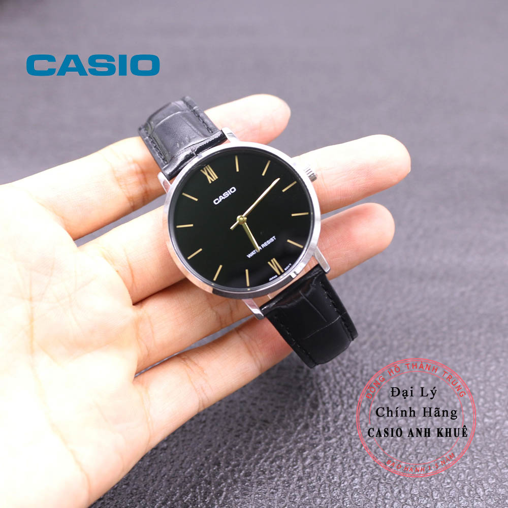 Đồng hồ Casio nữ dây da LTP-VT01L-1BUDF (34mm)