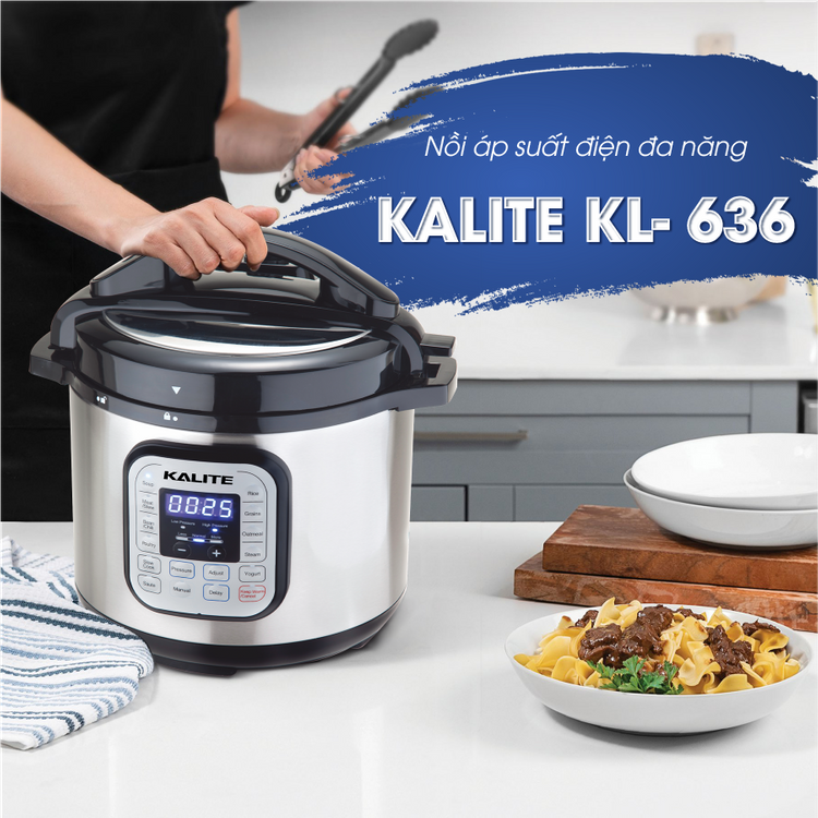 [Hàng chính hãng] Nồi áp suất điện đa năng Kalite KL636 6L