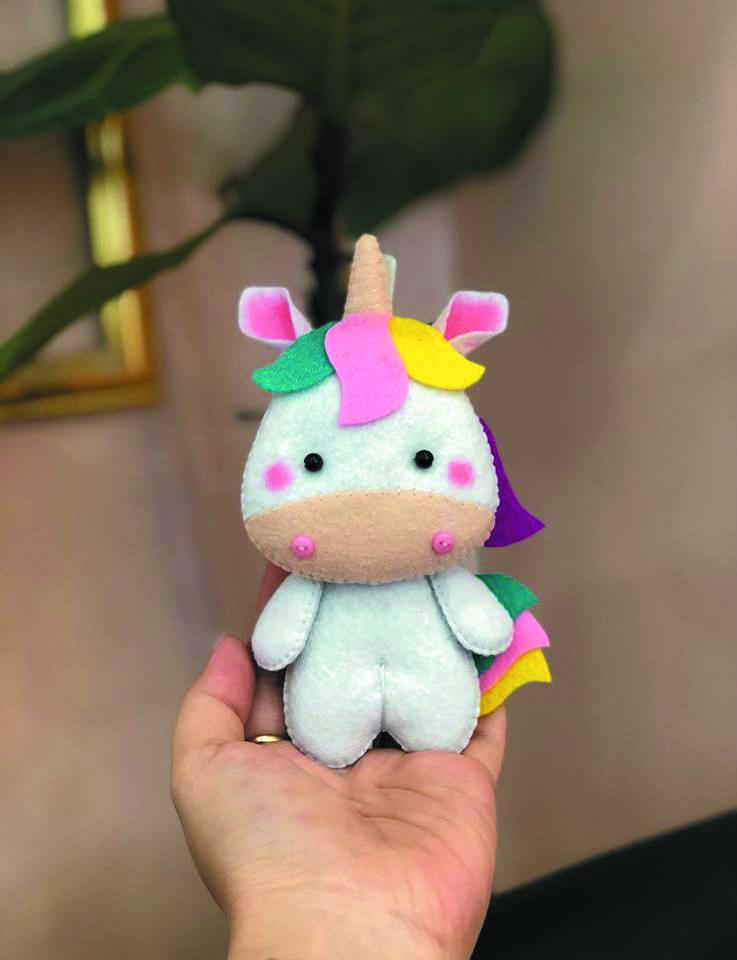 Móc treo túi xách Unicorn size lớn: 8 x 15cm