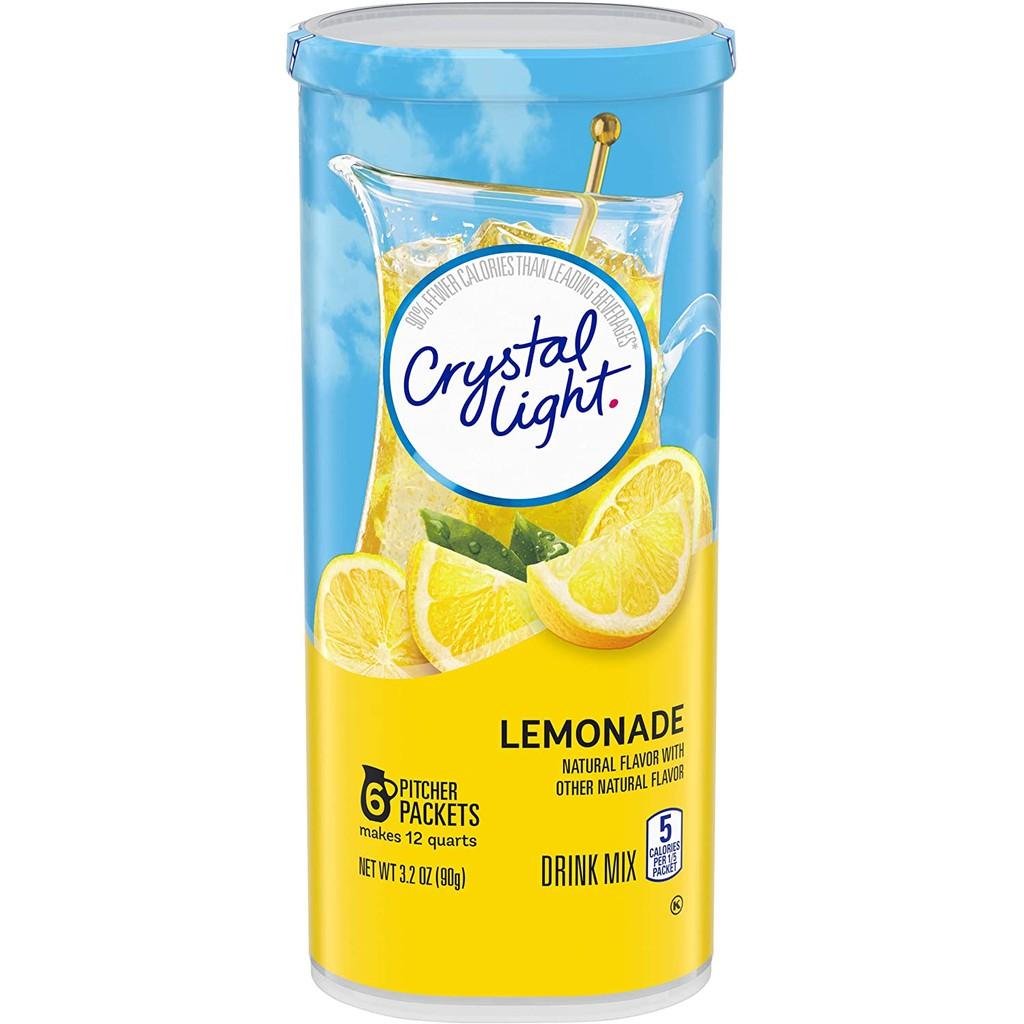 Bột pha nước trái cây Crystal Light hộp lớn cho người ăn kiêng