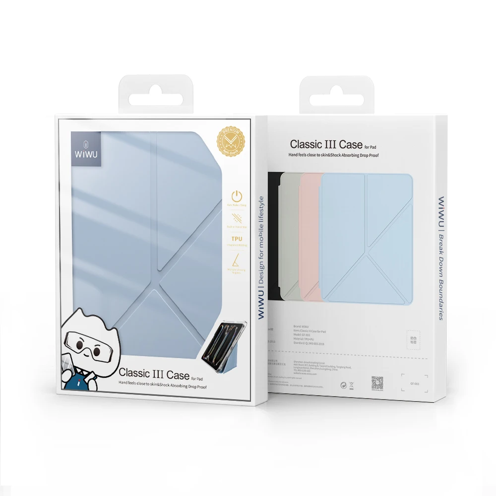 Bao da cho iPad Gen 10 10.9 inch 2022 hãng Wiwu Classic III Case có khay để bút, chống sốc cao cấp - Hàng chính hãng