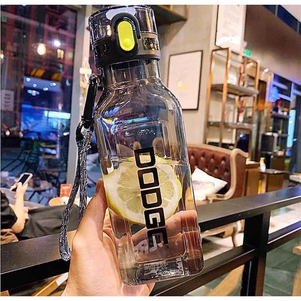 Bình Đựng Nước DODGE Dung Tích 1000ml, Bình Thể Thao Ngoài Trời Bằng Nhựa Chống Rò Gỉ Cho Nam Và Nữ Có Quai Cầm