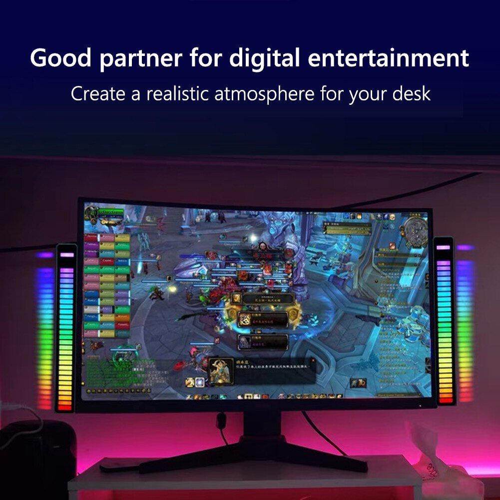 Thanh Đèn Led RGB Cảm Ứng Nhạc 16 TRIỆU MÀU, Điều Khiển Đa Chức Năng