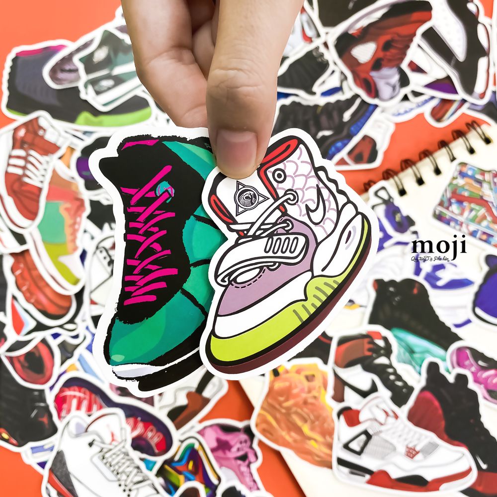 Set 30 Sticker SNEAKER ảnh ép lụa