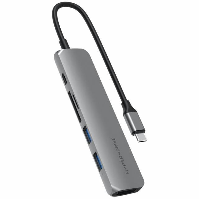 Cổng Chuyển Hyperdrive Bar 6-in-1 USB-C Hub (HD22E) chính hãng