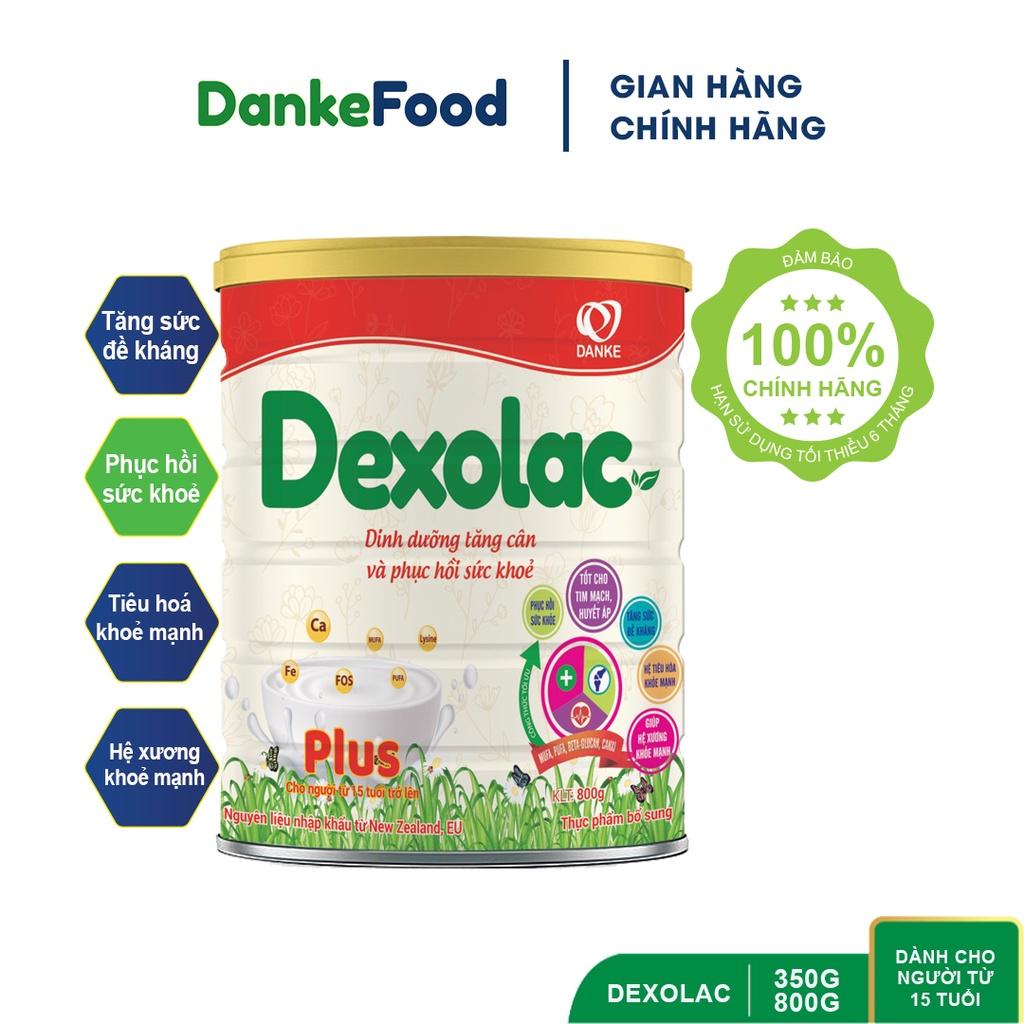 Sữa Dexolac Plus 350g, 800g - Dành cho người lớn