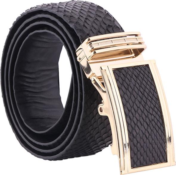 Thắt Lưng Nam Da Trăn Bản Lớn Huy Hoàng HT4312 - Đen