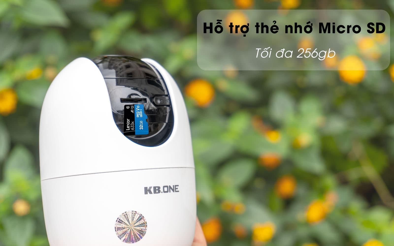 Camera Ip Wifi KBOne KN-H41P Độ Nét Cao 4.0Mp Xoay 360, Đàm Thoại 2 Chiều, Phát Hiện Chuyển Động, Theo Dõi Thông Minh - Hàng Chính Hãng