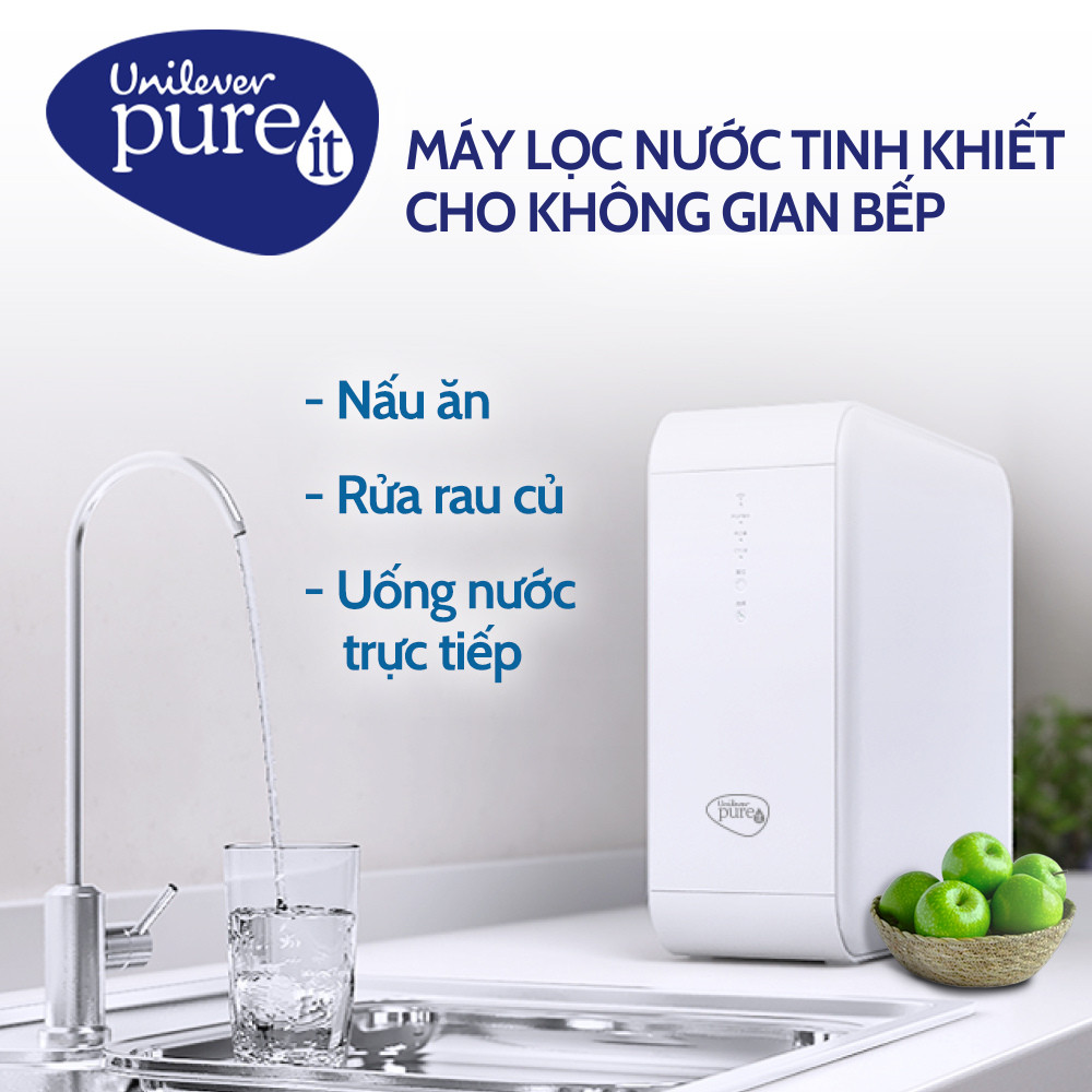 Máy lọc nước Unilever Pureit Delica UR5440  thiết kế nhỏ gọn tóc độ lọc 1 lít/phút -Hàng chính hãng