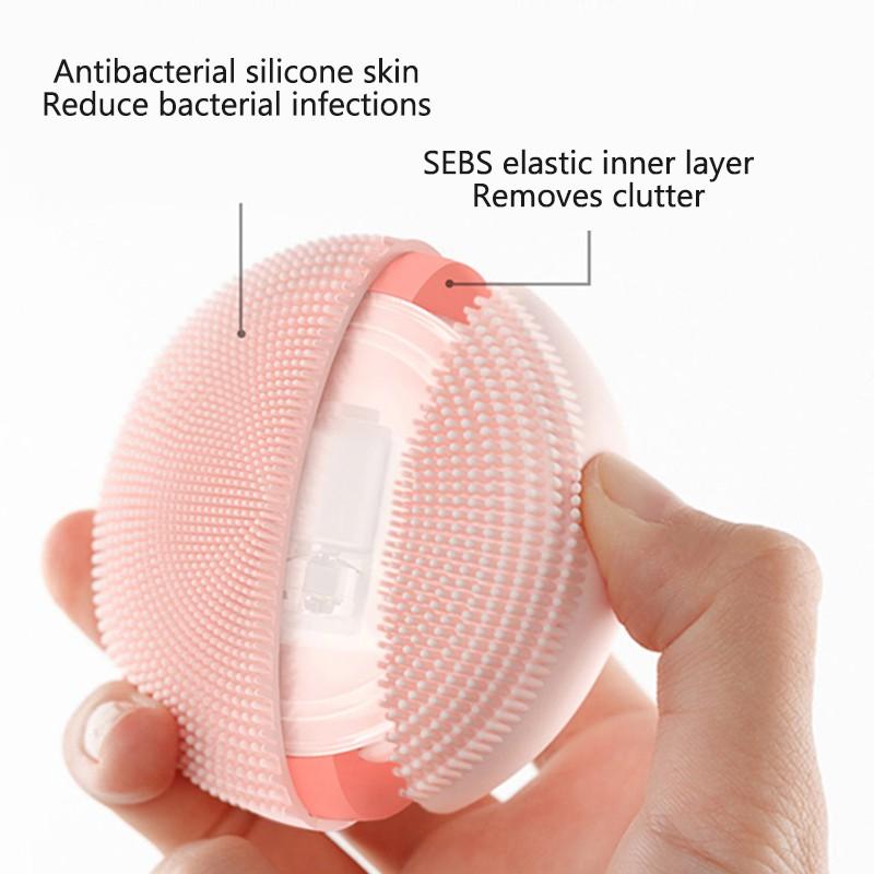 Xiaomi Mijia Máy Rửa Mặt Chất Liệu Silicone Làm Sạch Sâu Lông Mềm Không Thấm Nước