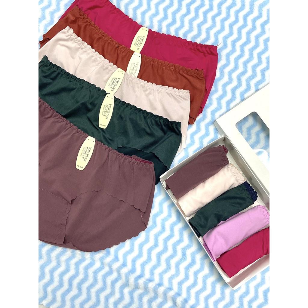 Hộp 5 Quần lót Cotton MUIIJ trơn cực đẹp