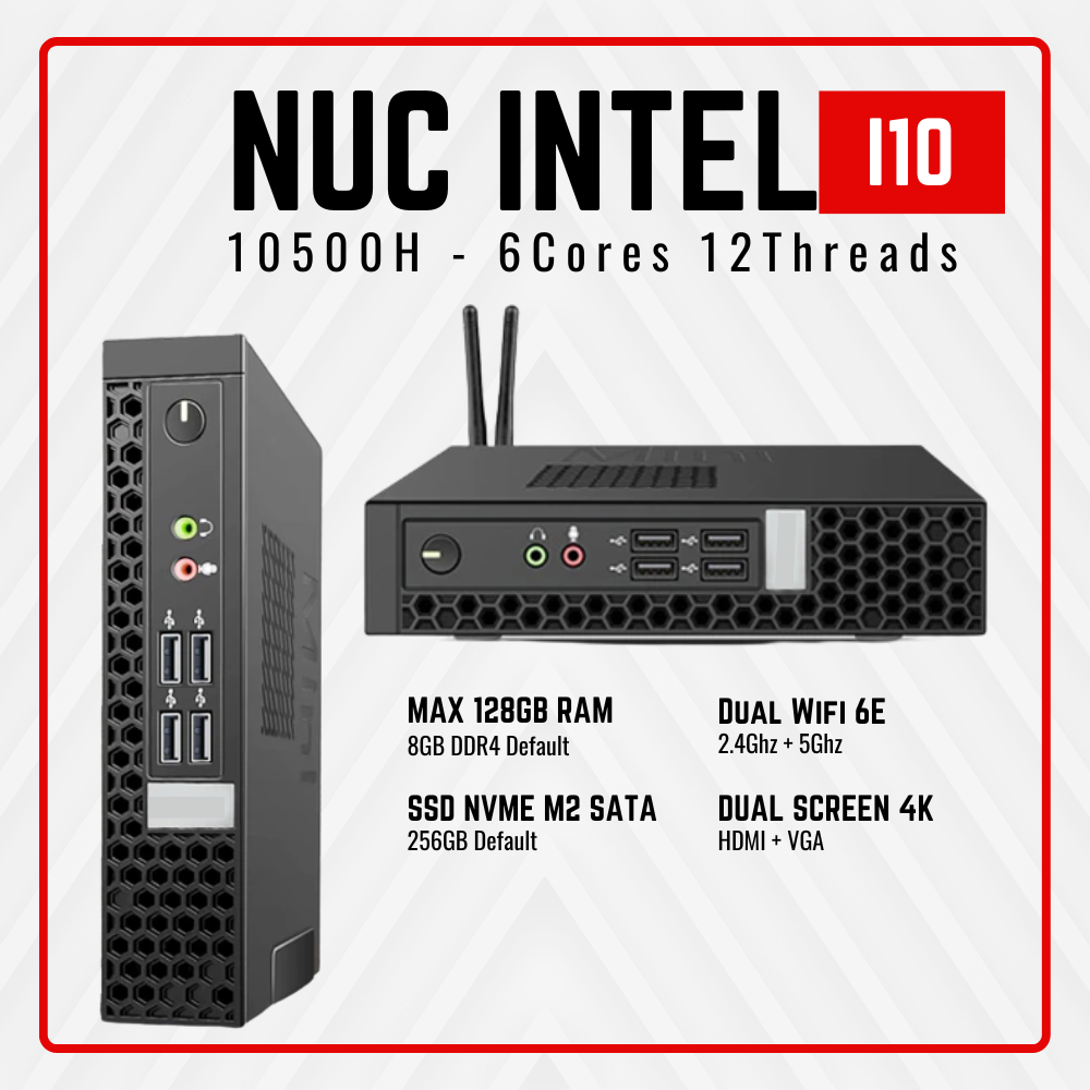 Máy tính để bàn – PC Gaming – NUC Intel core i5-10500H – 6 cores 12 threads – 4.5Ghz (Hàng chính hãng)