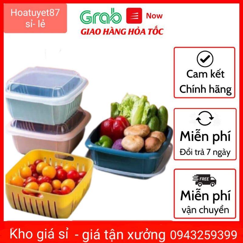 Combo bộ rổ kèm thau có nắp đậy 3 trong 1