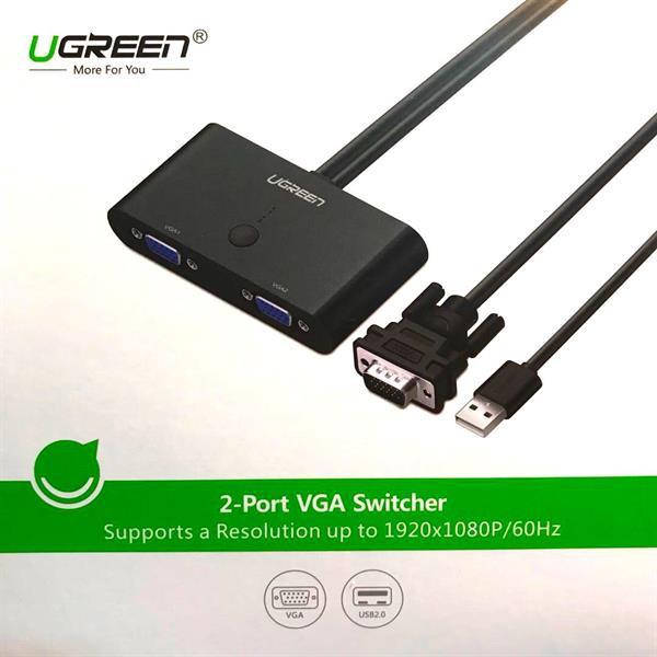 Bộ chuyển mạch VGA 2 vào 1 ra Ugreen 30711 Chính hãng