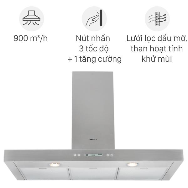 Máy hút mùi áp tường Hafele HH-WI90B (539.81.175) - Hàng chính hãng