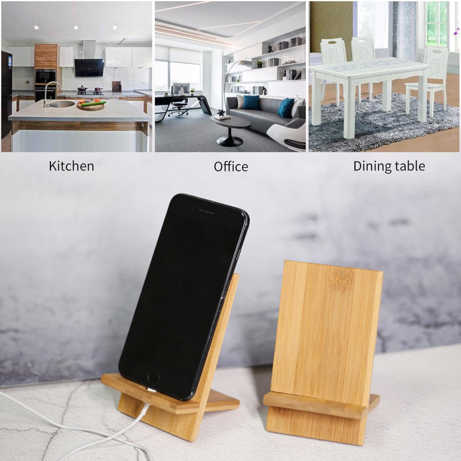 Giá đỡ điện thoại di động bằng gỗ tre chất lượng cao