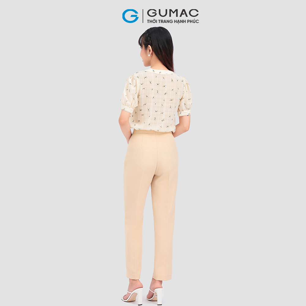 Quần tây GUMAC QC12026 ống đứng túi trước công sở