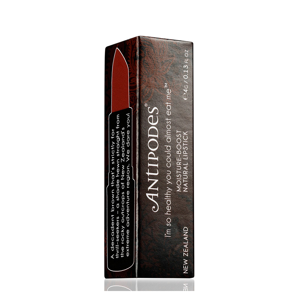 Son Môi Thiên Nhiên Màu #3 Nâu Socola Antipodes Lipstick Queenstown Hot Chocolate 415 4g