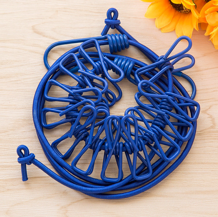 Dây phơi quần áo thông minh có kẹp treo đồ tiện lợi