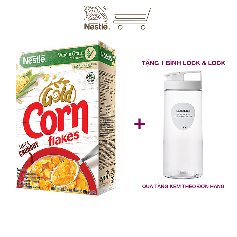 [Tặng 1 bình Lock &amp; Lock] Ngũ cốc ăn sáng Cornflakes (Hộp 275g)