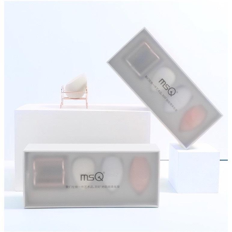 Set mút MSQ tán nền mềm mịn kèm giá phơi mút dành cho makeup chuyên nghiệp - Hity Beauty