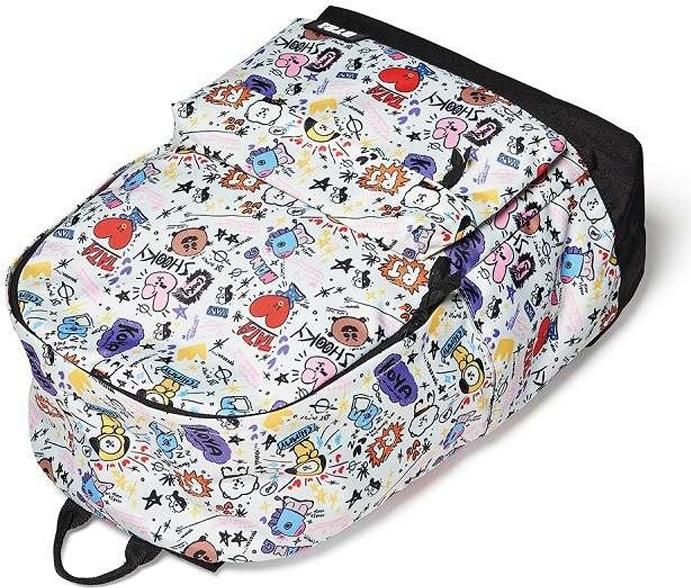 Balo thời trang BT21 BTS siêu cool CHONMUA365  (Tặng móc khóa gỗ BTS thiết kế độc quyền)