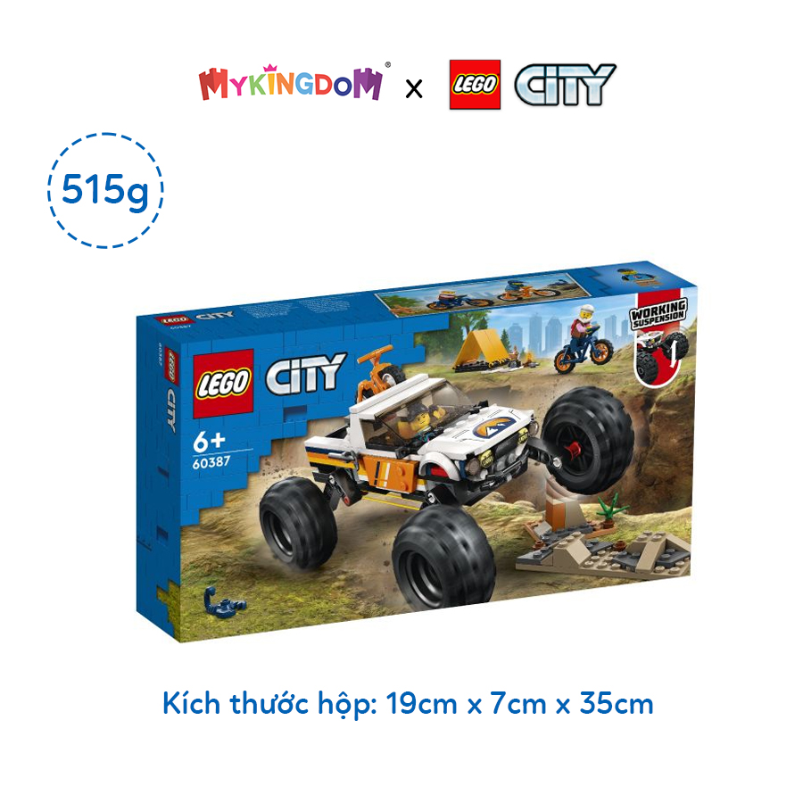 Đồ Chơi Lắp Ráp LEGO City Xe Thám Hiểm Địa Hình 4X4 60387