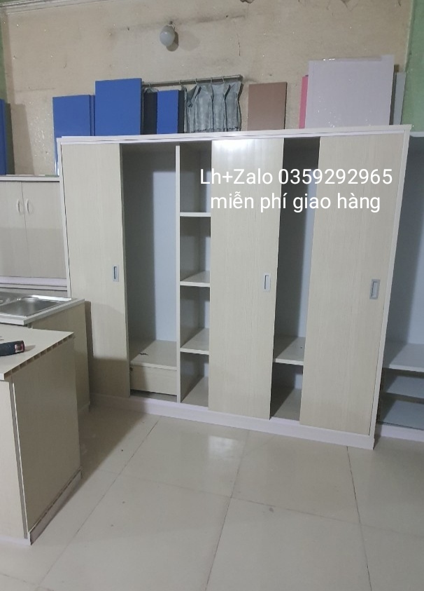 Tủ nhựa đài Loan 5 cánh cửa lùa
