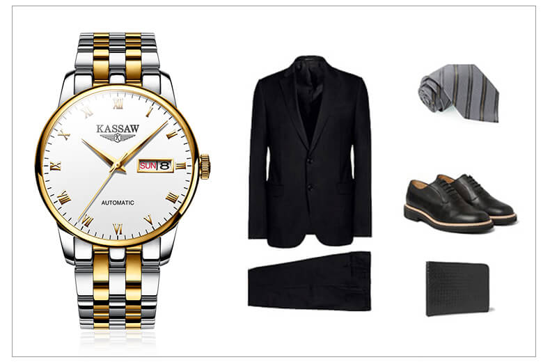 Đồng hồ nam chính hãng KASSAW K853-1 chống nước,chống xước,kính sapphire ,hàng mới 100% ,Đồng hồ cơ