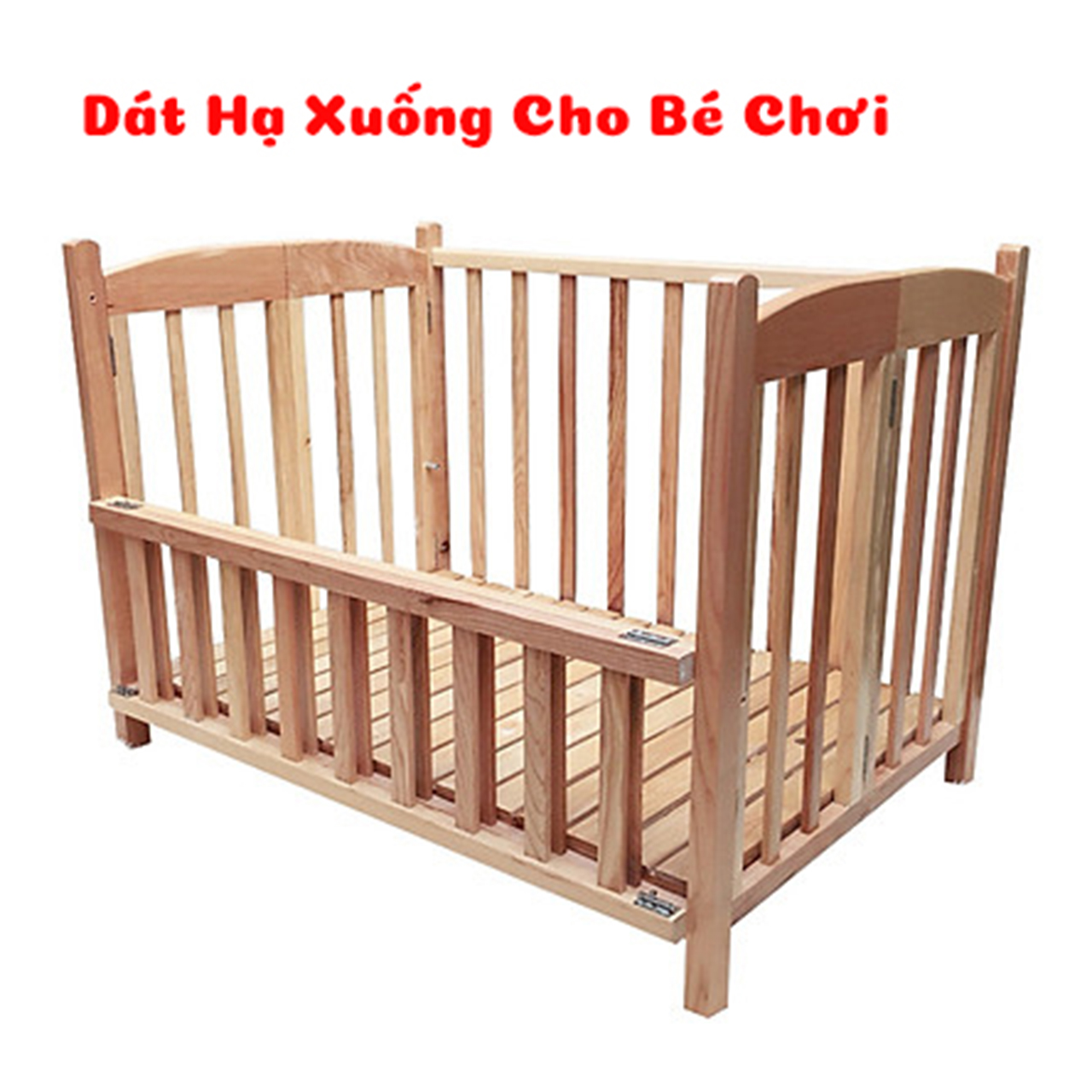 Nôi Cũi Gỗ Sồi Cho Trẻ Em Giường Cũi Cho Bé Chất Liệu Gỗ Sồi Màu Tự Nhiên Chắc Chắn Chịu Lực 60kg Cho Bé Dùng Tới 3 4 Tuổi Tặng Kèm Bánh Xe