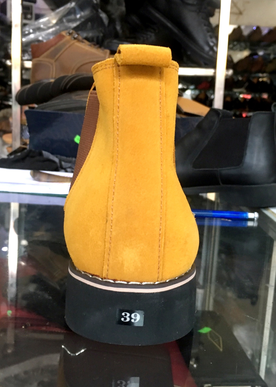 Giày Boots Nam Da Bò Lộn Cao Cấp Mã G34